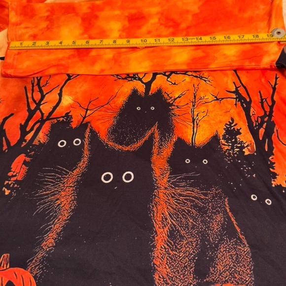 BloomChic Halloween Cats & Pumpkins V-Neck Long Sleeve Top – Plus - Picture 11 of 11